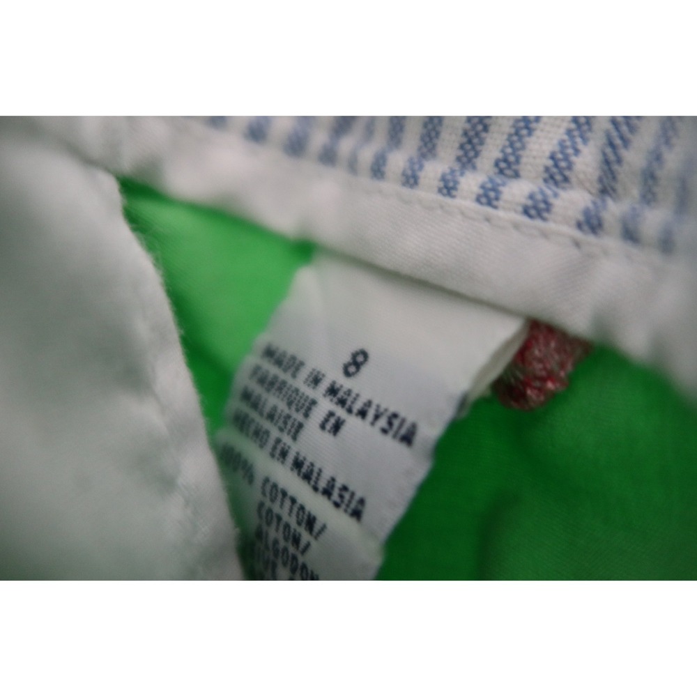 Tommy Hilfiger Unique Women's‎ 8 Green Pink Seahorse Embroidered Capri Crop Golf - Picture 8 of 8